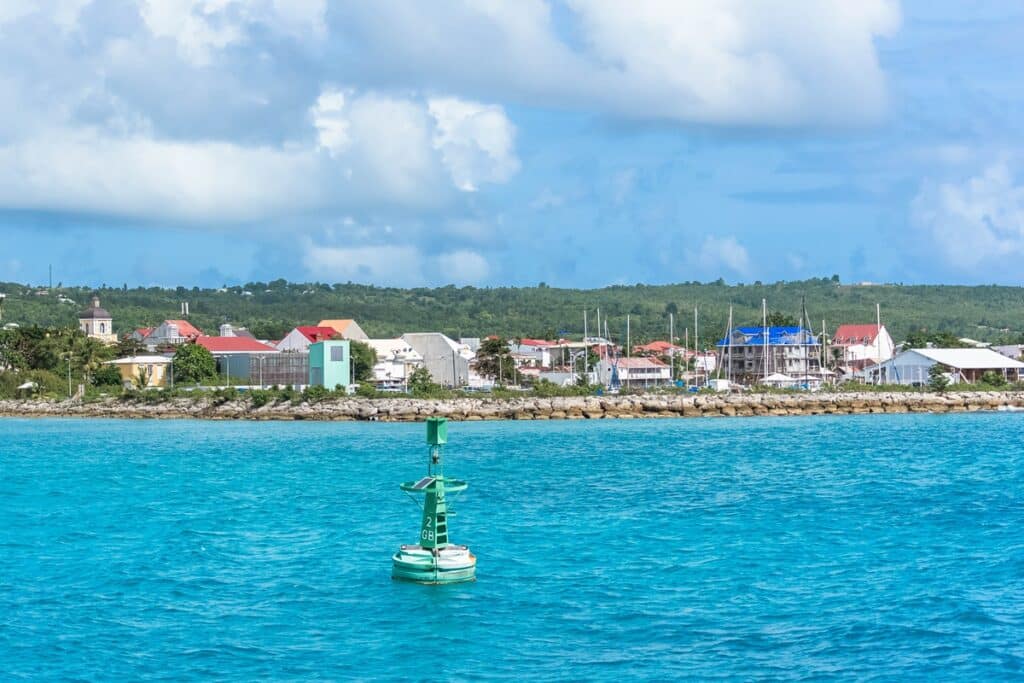 vue sur la côte de Marie Galante