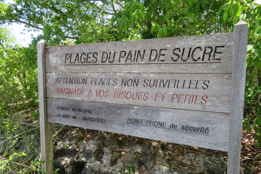 panneau plages du pain de sucre