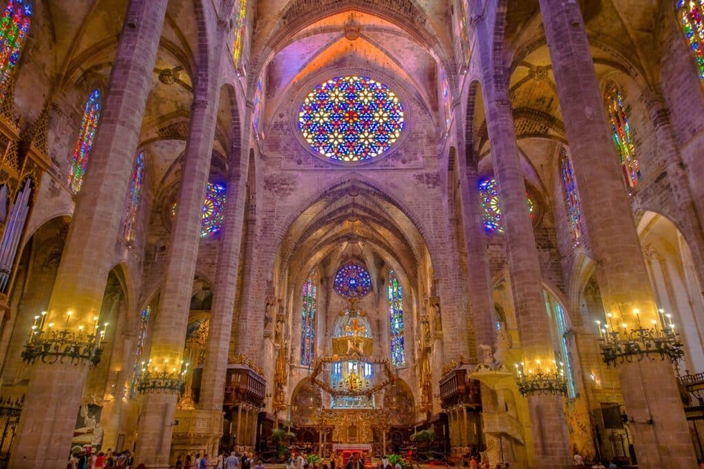 Cathédrale de Majorque intérieur rosace
