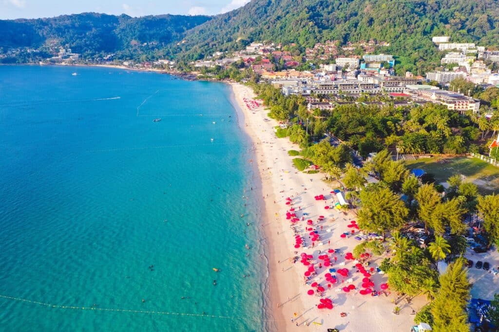 plage de Patong sur l'île de Phuket