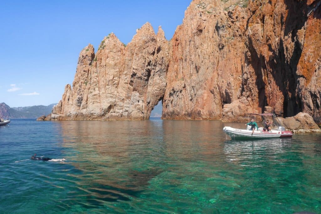 snorkeling aux calanques de Piana