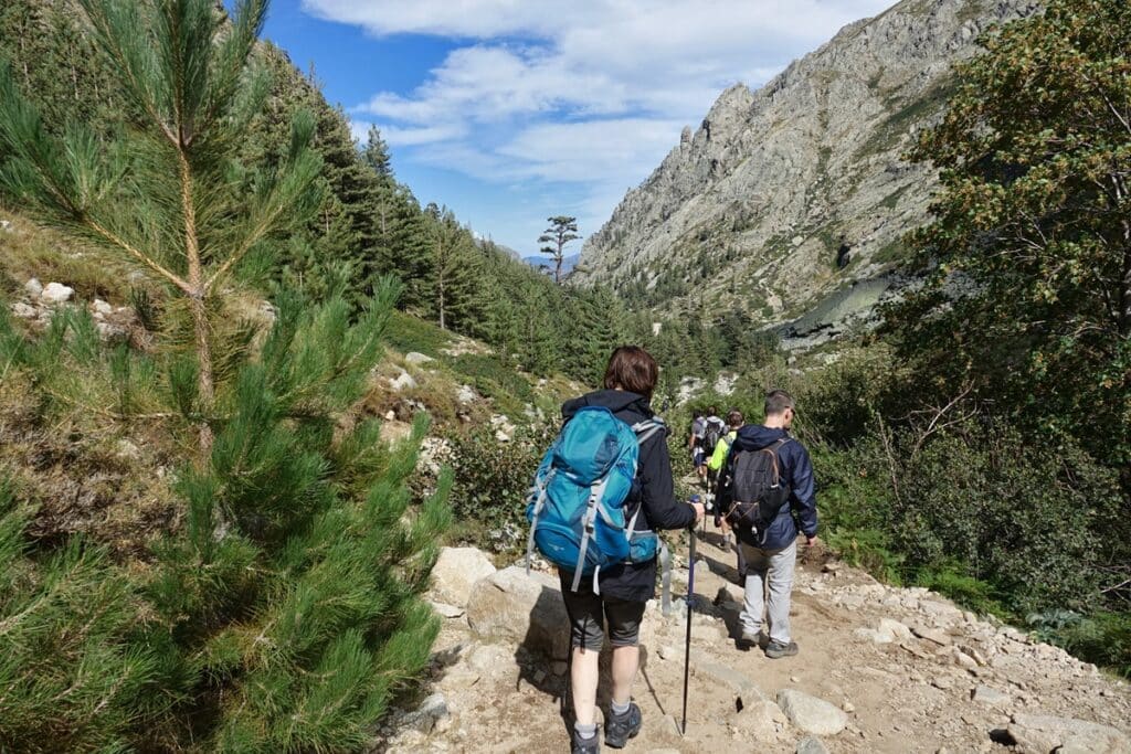 randonnée dans la vallée de la Restonica