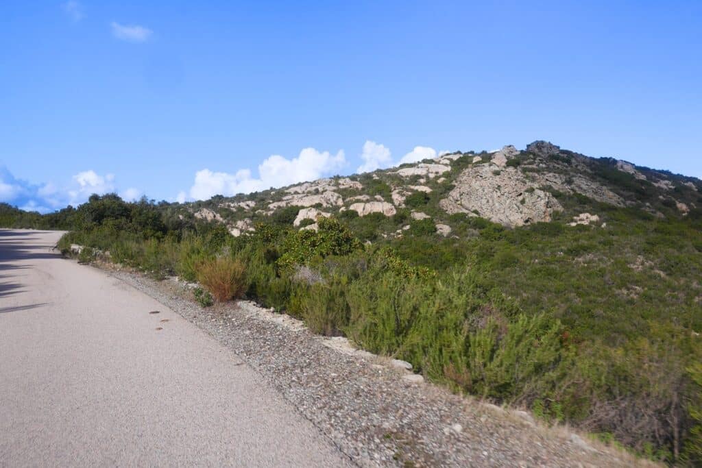 route du désert des Agriates