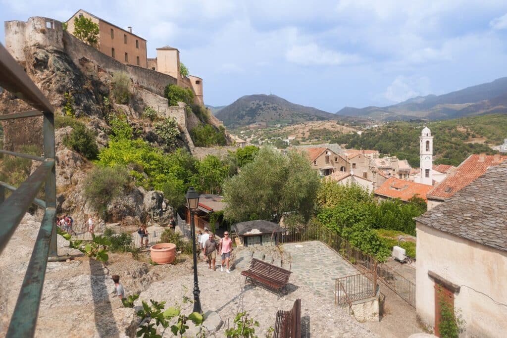 vue depuis le belvédère de Corte