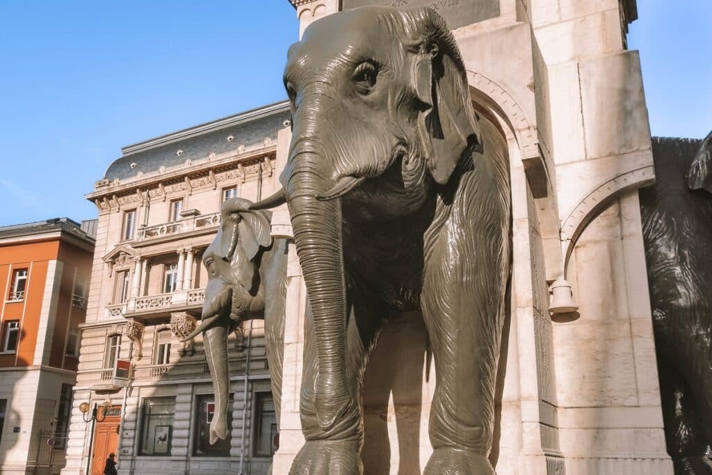 fontaine des éléphants