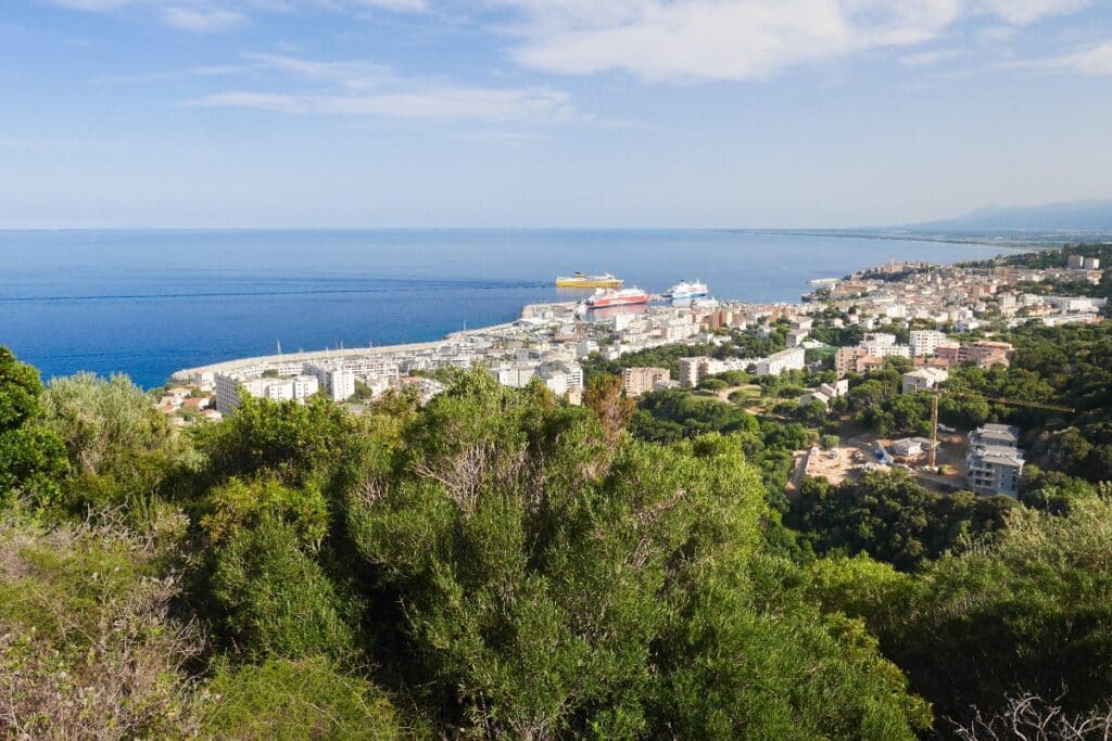 vue sur Bastia