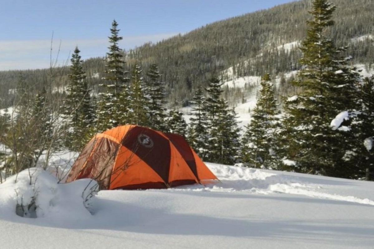 camping en hiver
