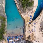 Plage Canal d'Amour à Corfou