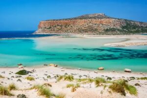 plage de balos et son lagon