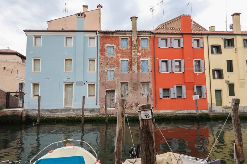 maisons colorées chioggia