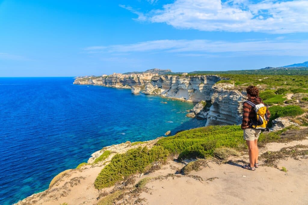 vue sur les falaises de Bonifacio