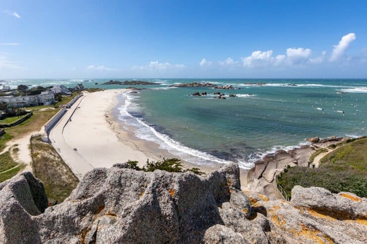 plage de la grève blanche tregastel