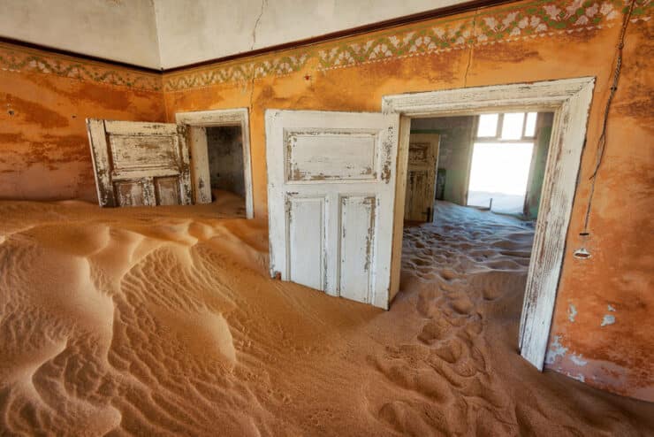Kolmanskop maison sable