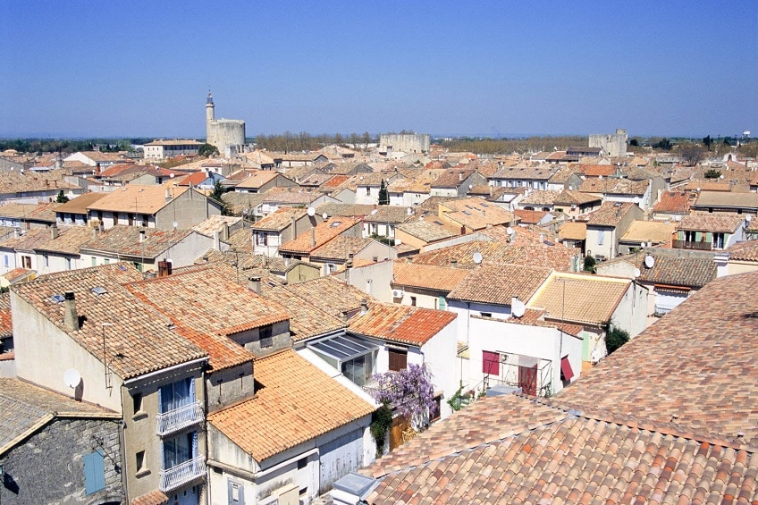 aigues mortes vue rempart
