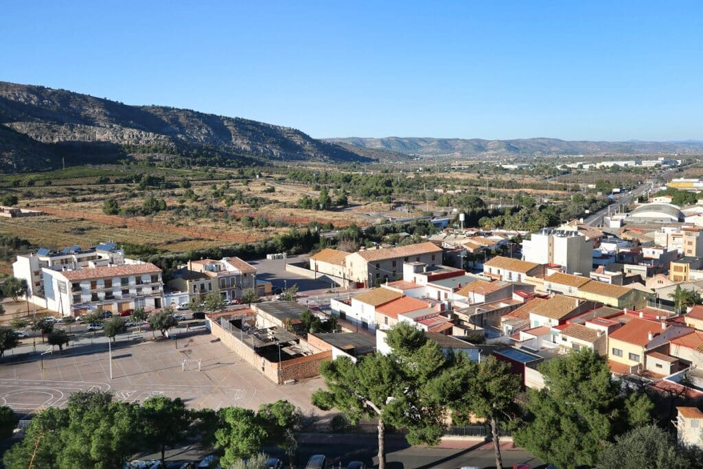 vue depuis chateau oropesa del mar