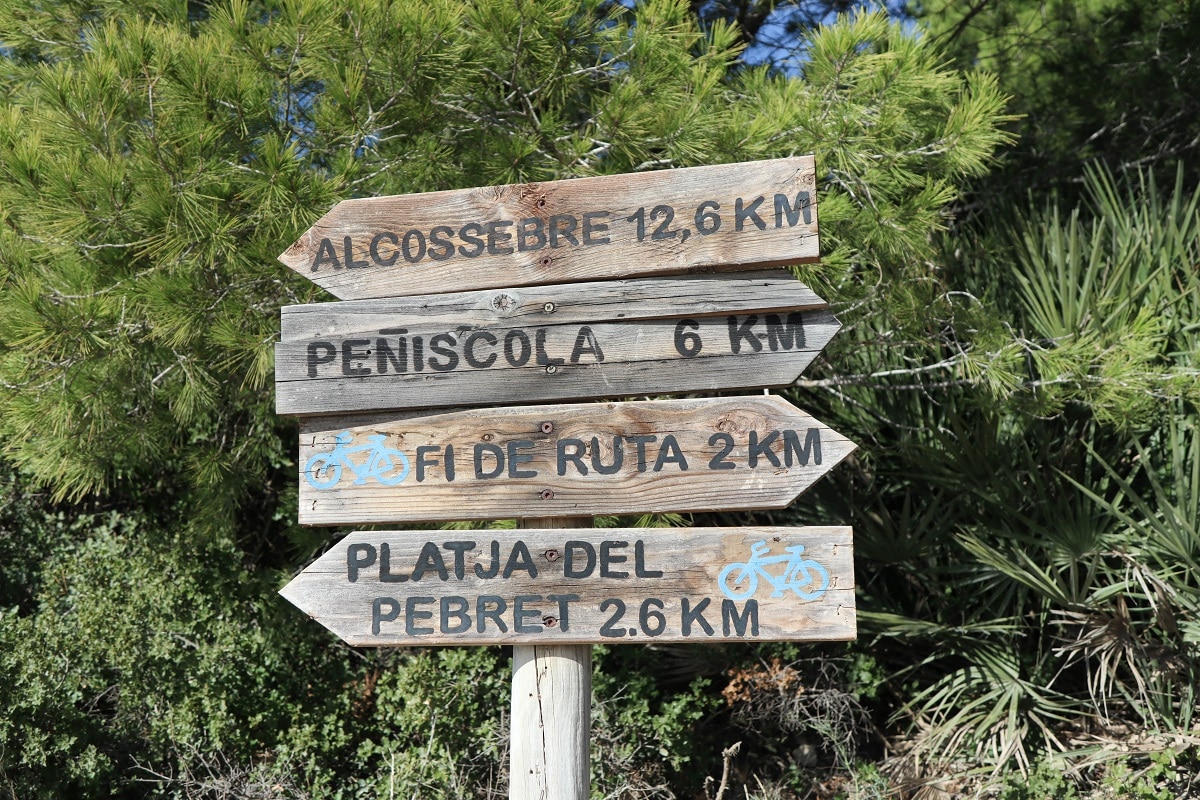 panneaux randonnée sierra d'irta