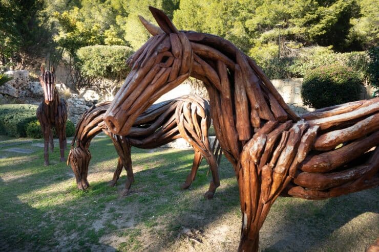 sculpture chevaux