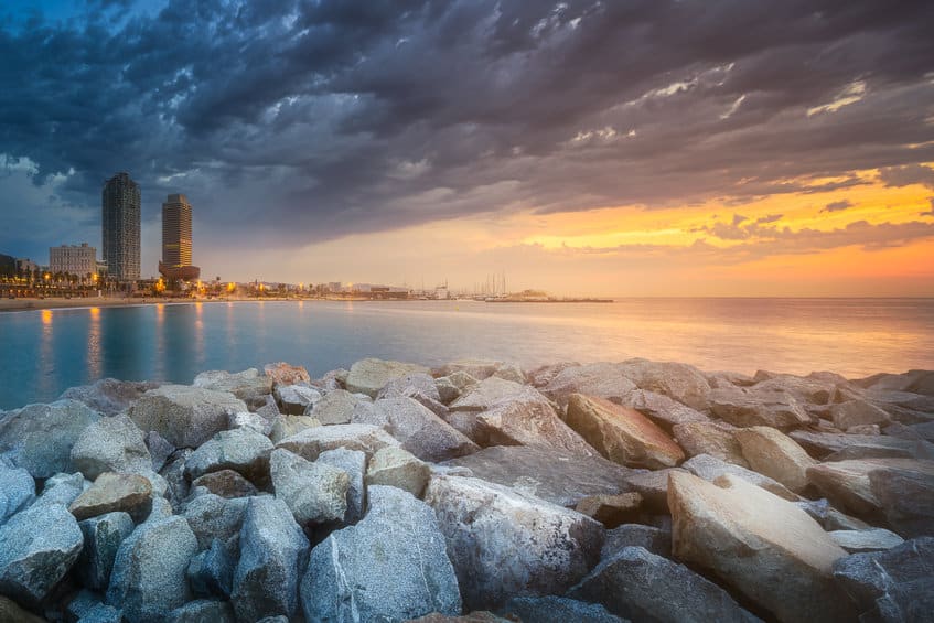 Lever de soleil à Barcelone