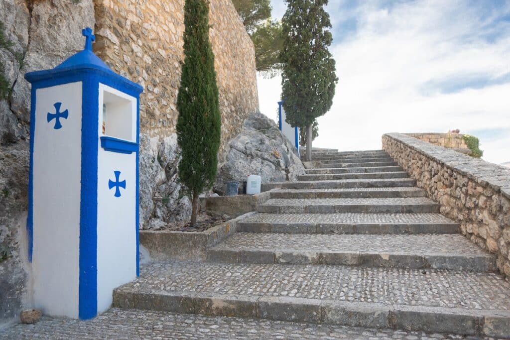 escalier chateau de guadalest