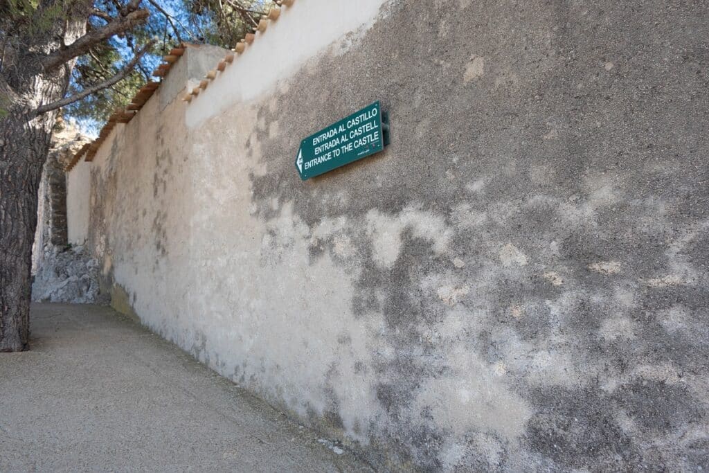 entrée chateau de guadalest