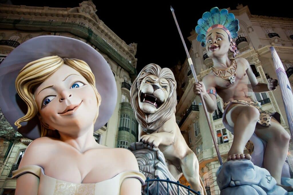 fallas de valence nuit