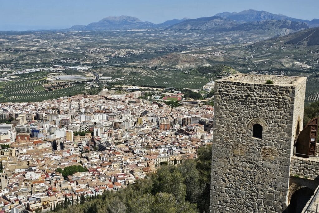 vue depuis le château de Jaen