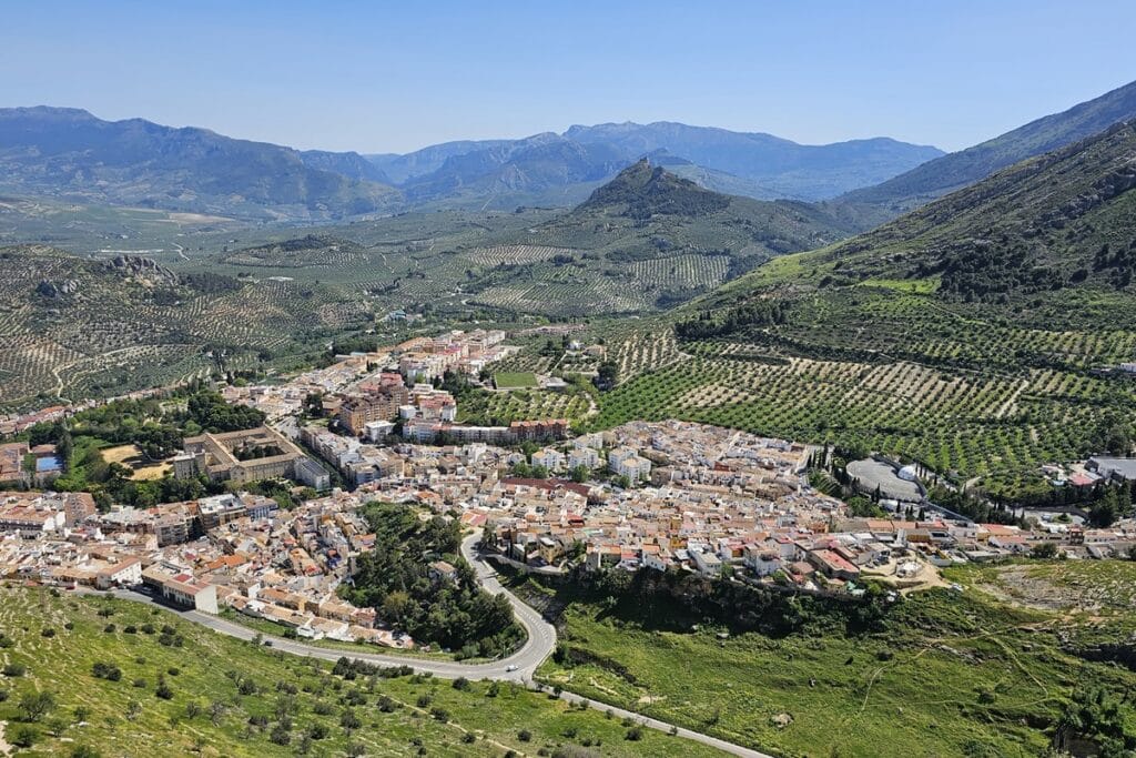 vue depuis le château de Jaen