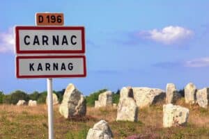 panneau de carnac et des alignements UNESCO