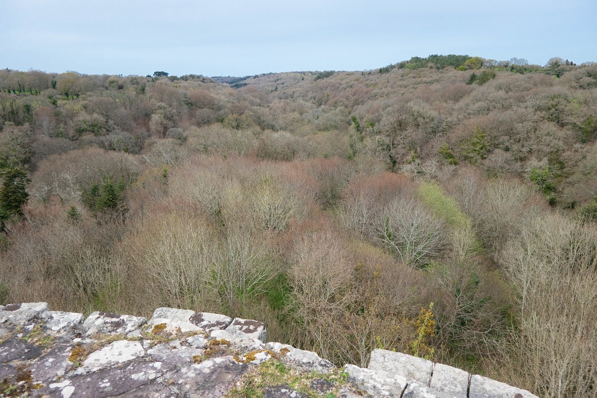 vue depuis le chateau de tonquedec