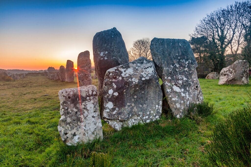 coucher de soleil carnac