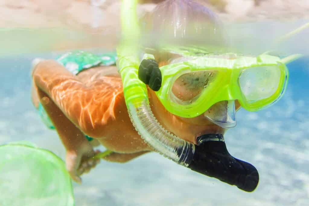 tuba de snorkeling