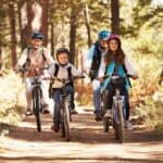 activité vélo en famille