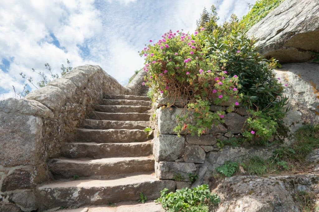 escalier en granit