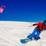 skieur avec une veste chauffante