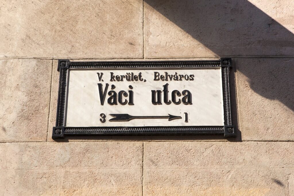 rue Váci Utca à budapest