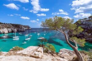 Cala Macarella de l'île de Minorque
