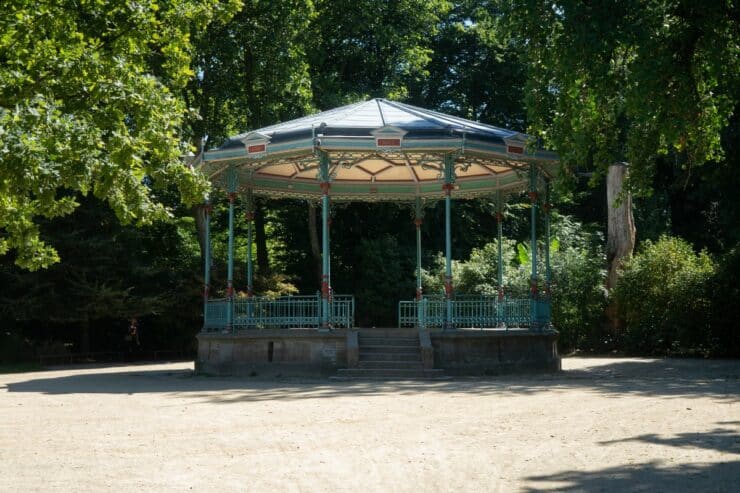 jardin du parc kiosque