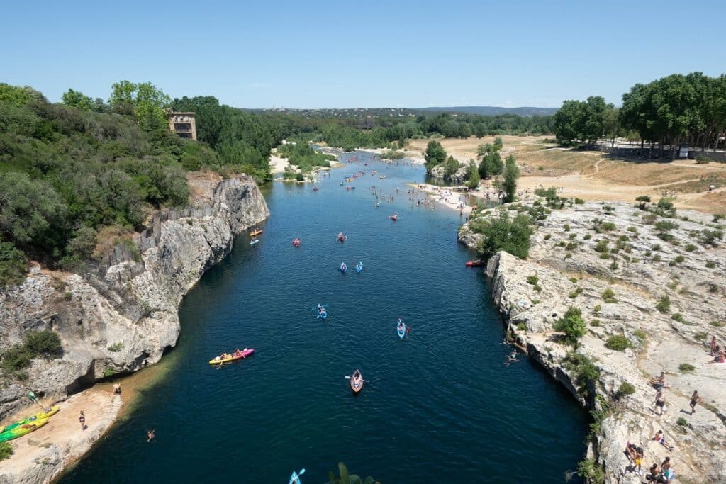 kayak pont du gard