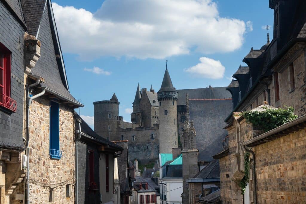 vue sur le château de vitré