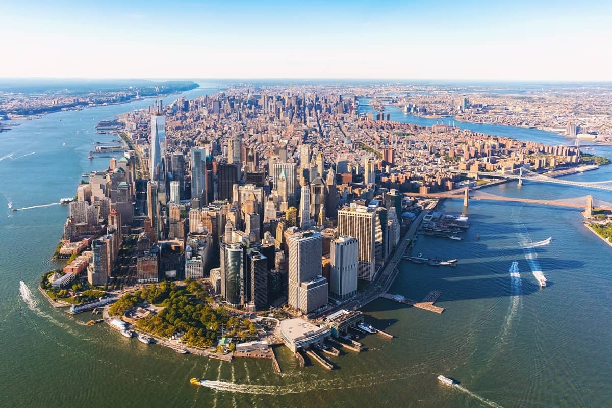 survol de New York en hélicoptère
