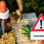 bouteille d'huile de CBD
