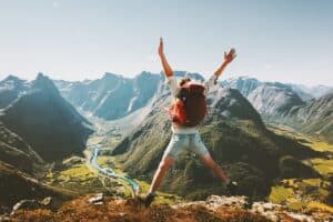 voyageur heureux