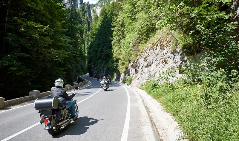 voyage en europe à moto