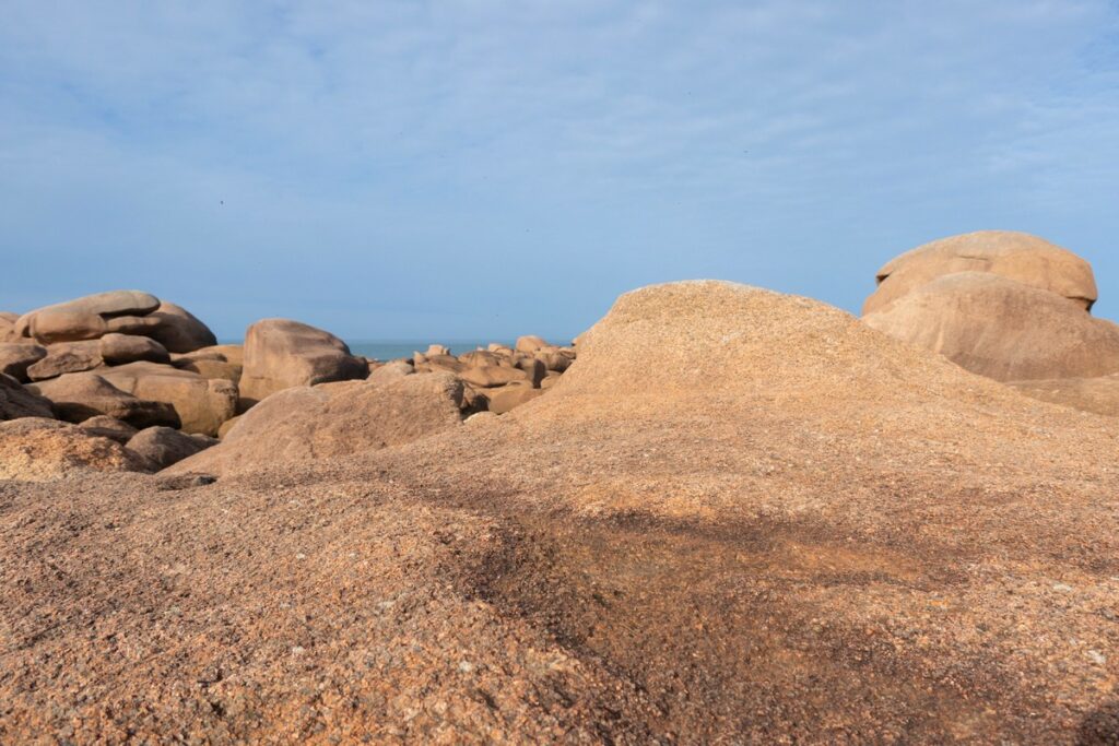 rochers de granit rose