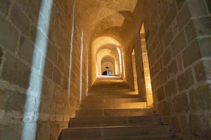 escalier abbaye du mont saint michel