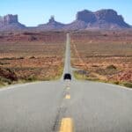 La colline de "Forrest Gump". Emplacement du film. Monument Valley Road trip, Arizona, États-Unis
