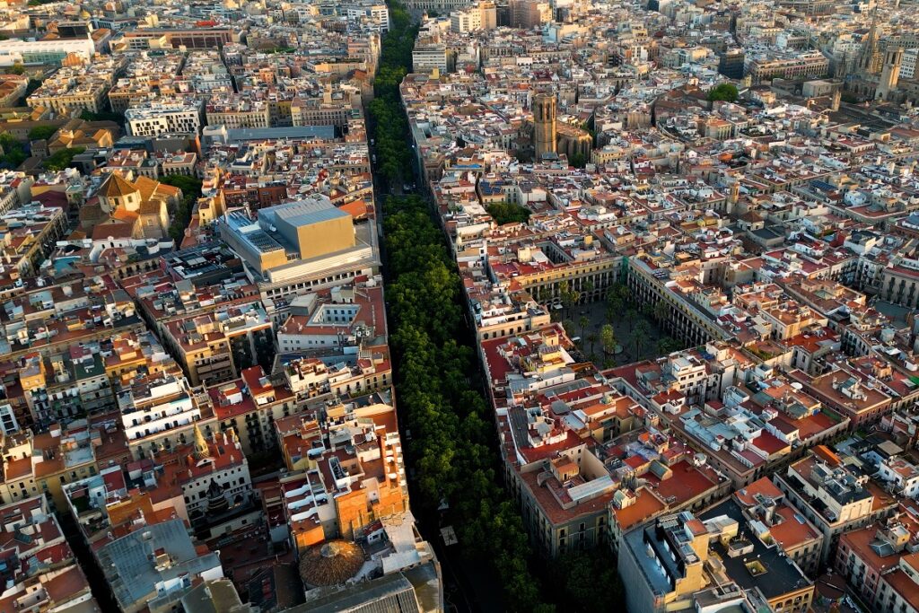 vue aérienne barcelone