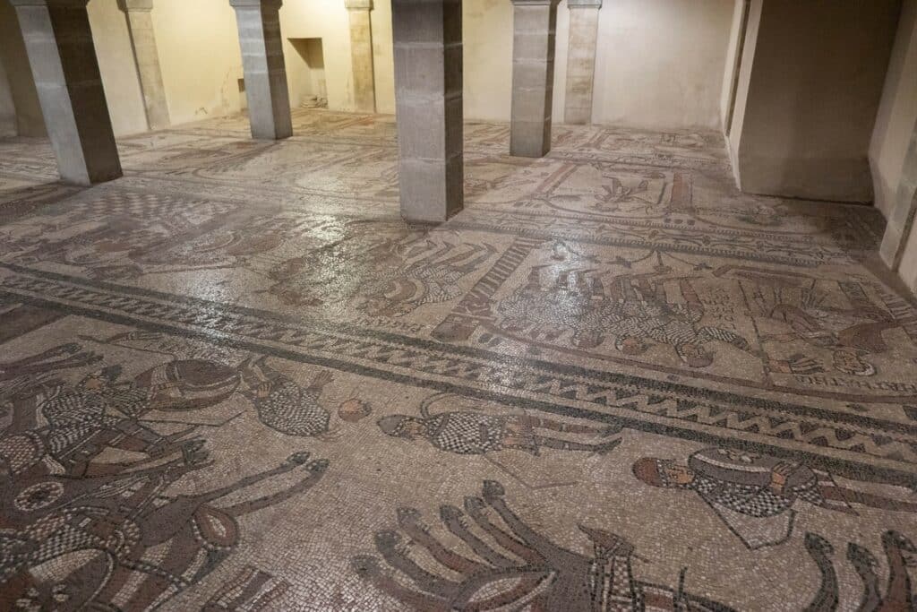 abbaye de San Colombano mosaiques