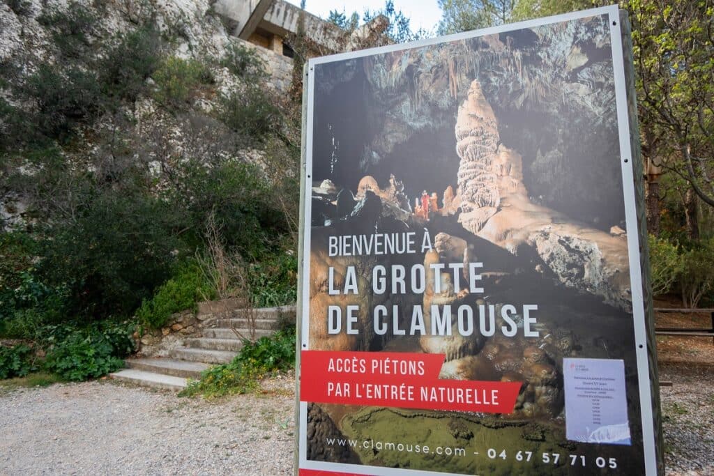 panneau grotte de clamousse