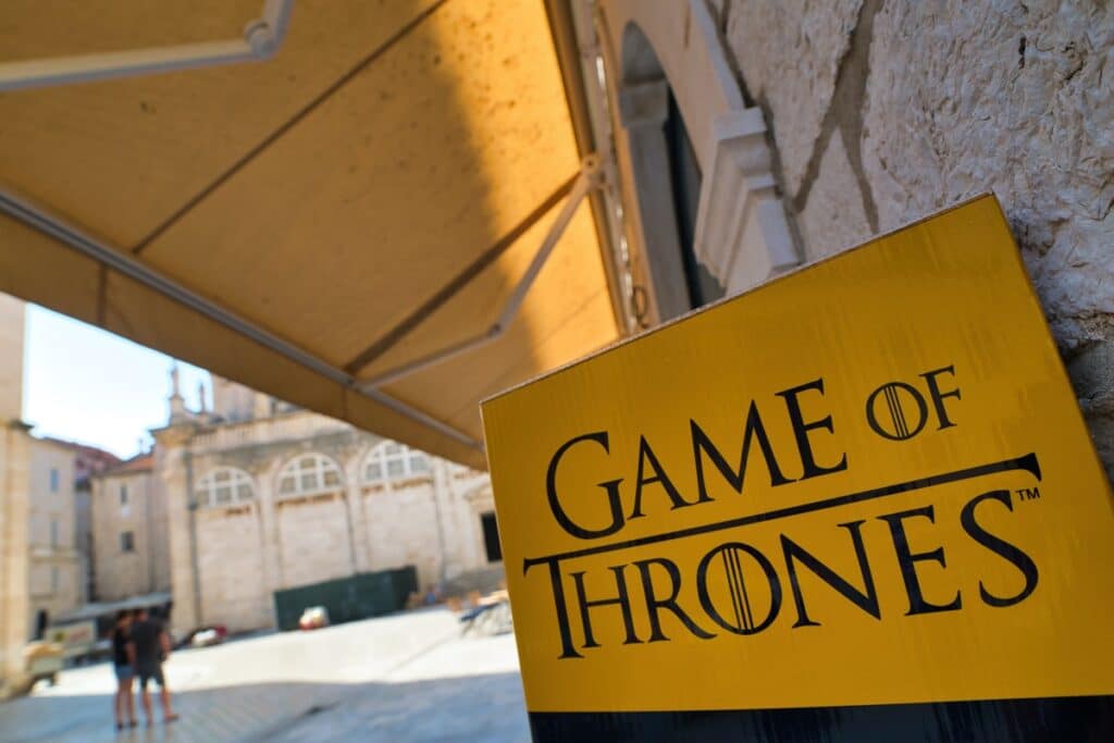 Dubrovnik lieux tournage game of thrones